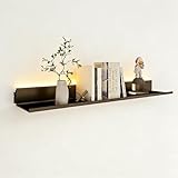 Wandregal mit Eingebautem Beleuchtetem LED-Licht,1 Ebenen...