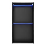 Dokiiovo Edelstahl Wandnische mit RGB-Licht, 2-Stufige Dusche Nische,...