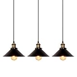Newrays 3er Pack Industrial Retro Schwarz Eisen Küche Restaurant Bar...