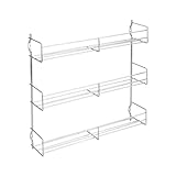 Metaltex 364613010 Gewürzregal 3-Etagen verchromt, Edelstahloptik