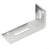 L-förmige industrielle verstellbare Eckregalhalterung aus poliertem,...