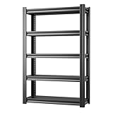 SUPEER Schwerlastregal Metall 183x120x45 cm mit 5 Verstellbaren...