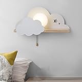 AoLa E27 Wandleuchte mit Schalter Wandlampe Innen Wolkenform mit...