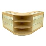 Ahorn Verkaufstresen-Set Apollo LED-Beleuchtung K1200 LM60...