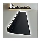 Wandmontiertes Schweberegal mit eingebauter LED-Beleuchtung für...