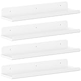 Lifewit Hängeregale für die Wand, 4er Pack Weißes 38CM Raumdeko...