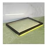GRRICEPL Dekoratives Regal, Beleuchtetes Regal Mit Aluminiumrahmen,...