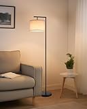 EDISHINE Stehlampe Wohnzimmer 160cm, Bogenlampe Modern mit Beigen...