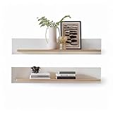 Stella Trading Memphis 2er Set Wandboard in Weiß, Artisan Eiche Optik...