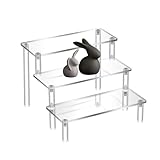 HASLED Acryl Display Ständer (3-stöckig) 20x8cm - Transparente...