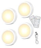 Zawaer Schrankbeleuchtung, 4Pcs Unterbauleuchte Küche Led, 3 Farben...