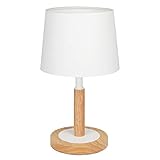 Tomons Nachttischlampe Dimmbar aus Holz, Moderne Stil LED Tischlampe,...