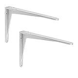 ALPENSTAHL Schwerlastkonsole Aluminium Silber matt | Sparta | 2 Stück...