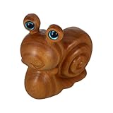 Snail Decor - Tragbare Holztier -Miniatur -Figuren für die...
