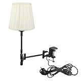 FSLiving Industrial Klemmleuchte mit 2,5 Schalterkabel,Einstellbar...