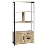 WOLTU Standregal Bücherregal Bücherschrank Küchenregal Büroregal...