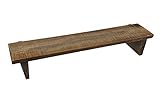 Spetebo Wandregal 58 cm mit Beinen - aus altem Holz - Hängeregal...