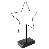 ToCi LED Deko-Stern 30 LEDs – Stern-Aufsteller aus Metall -...