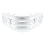 Weißes Verkaufstresen-Set Apollo LED-Beleuchtung K1500 LM60...