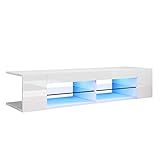 SONNI TV Board, Fernsehtisch, Lowboard Hochglanz, TV-Schrank,...