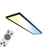 BRILONER - LED Deckenlampe 98cm mit indirektem Licht, flach, dimmbar,...