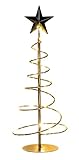 levandeo LED Metall Weihnachtsbaum H39cm Schwarz Spirale...