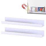 Magnetischer Buchhalter-2pcs Acryl Schwimmende Regale, Punschfreier...
