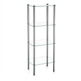 kela Badezimmer Regal 30 x 40 x 107 cm LARS, Metall Badregal stehend,...