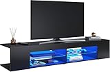 SONNI TV Schrank, Lowboard, mit LED-Beleuchtung, 12 Farben können...