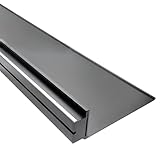 Schweberegal mit LED-Lichtern Wandregal Metall Minimalistische...