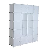 ESTEXO Regalsystem Würfelregal Steckregal mit Kleiderstange DIY...