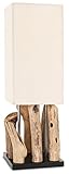 levandeo Tischlampe Treibholz B x H x T 16,5x51,5x16,5cm Holz Braun...