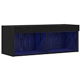 vidaXL TV-Schränk Schwarze Eiche 80 x 30 x 30 cm Holzwerkstoff,...