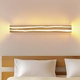 ZMH LED Wandleuchte innen Holz - 80CM Wandlampe Wohnzimmer 13W...