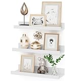 Feihorrm Wandregal, Schweberegal aus MDF Holz, 3er Set, 40cm Wandboard...