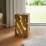 FRANK FLECHTWAREN LED-Deko Rustikal, Holz, 6 warmweiße LEDs,...