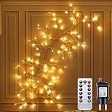 DAYLUMI Lichterkette Zweigstelle Birke, 96 LED Lichterzweige...
