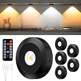 JVURICE Vitrinenbeleuchtung LED Spot 2400mAh Akku Kabellos Dimmbar...