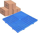 Palettenregale, leicht, blau, langlebig, 5 cm hohe Maschen-Paletten...