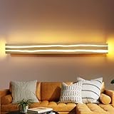 ZMH Wandlampe LED Wandleuchte Holz - 16W Flurlampe Innen 100CM...