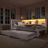 Oxtao Tagesbett Schlafsofa 90x200 cm, mit USB-Anschluss und dimmbarer...