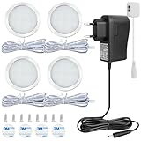 GBKDQQ LED Schrankbeleuchtung 4er Set, Unterbauleuchte Küche Led,...