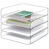 Tomorotec büro zubehör, 4 Stück, papierablage, briefablage a4,...