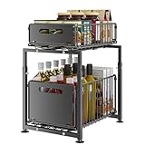 YunNasi Unterschrank Organizer küchenschrank mit 2 Etagen...