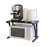 Leymore 2-stöckiges Mikrowellen-Ofenregal aus Holz und Stahl, für...