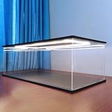 Vibeo Acryl Vitrine Acryl-Vitrine mit LED-Beleuchtung, Öffnbare...