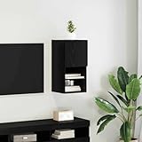 Kaloriko Wandmontierter TV-Schrank, Schwarz Eichen-Optik,...