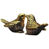 Generisch Vogelschmuck Vintage Messing Vogeldekoration - 2pcs Messing...
