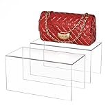 Sezanrpt Acryl Regal Riser 30x15x15cm Packung von 2, Große Acryl...