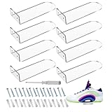 Gokelomg Schwimmende Regale für Schuh Halter Montiert ein der Wand 8...